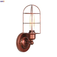 iwhd loft decor indsutrial wall lamp beside living room porch stair light rust color retro vintage wall lights for home lighting