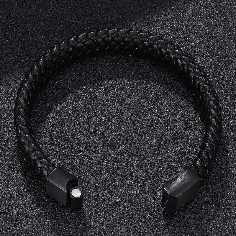 Подвеска плетеный кожаный браслет мужские браслеты ручной работы модный S.