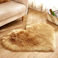 30x40cm shaggy carpet love heart rugs artificial fur sheepskin hairy carpet bedroom living room decor soft shaggy area rug