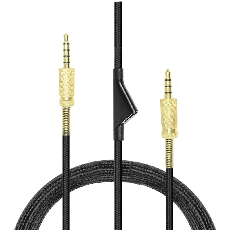 Кабель для наушников Audios линейный шнур с функцией управления отключением звука