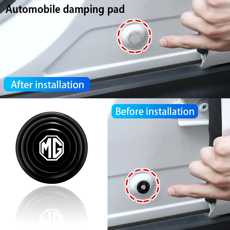 

4pcs Car Door Damping Cushion Car Sticker Car Accessories Interior For MG 3 ZS 2021 HS ZR GS 5 GT 6 RX5 350 Gundam TF Auto Goods