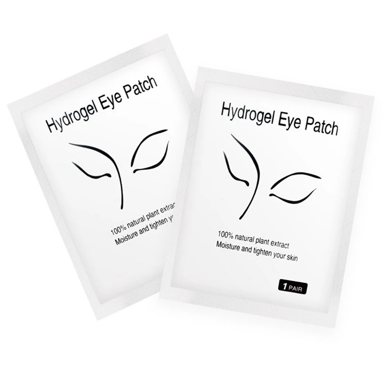 

100 Pairs Eyelash Extension Patch Grafted Patch Skin Friendly Under Eye Pads Eye Paper Patch and Hyaluronic Eye Pads