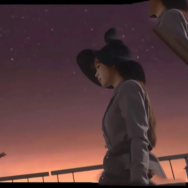 

kpop IU Lee Ji Eun new ladies fashion korean gray jackets tops and elegant Knee-length skirts women Evening party Two-piece set