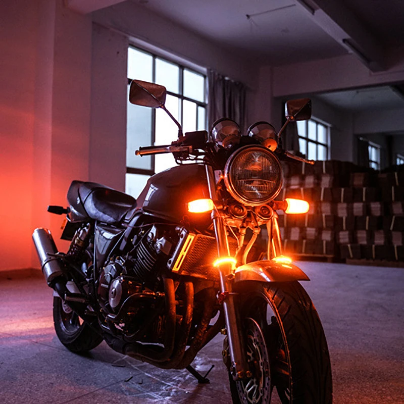 Кольцевой светильник светодиодный для указателей поворота мотоцикла вилка