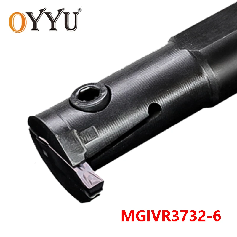 

OYYU MGIVR3732-6 CNC Carbide Inserts Arbor Cutting Lathe Cutter use MGMN600 Turning Tool Holder