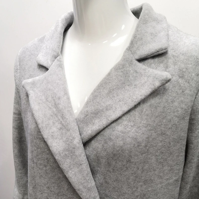 Женское Шерстяное полупальто длинное верблюжьей расцветки модель 5XL на осень и