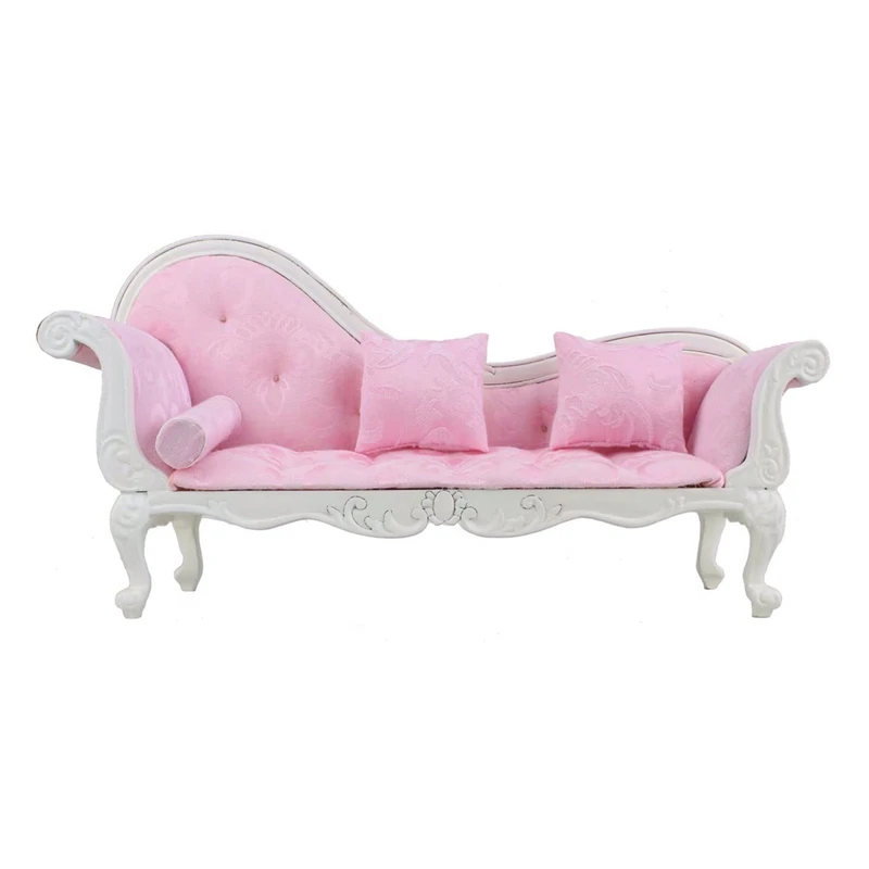 

1:6 Кукольный диван, миниатюрный длинный диван, шезлонг, кресло с откидывающейся спинкой для 1:6, кукольный домик, украшение для гостиной