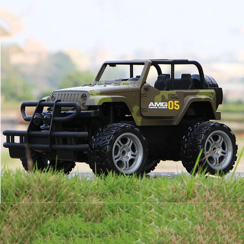 Brownish Green 1/14 д/у высокая скорость перезаряжаемый 2,4 г 4WD металлический пульт дистанционного управления внедорожником автомобиль мальчик управление автомобиль гоночная модель детские игрушки - Цвет: Brownish Green