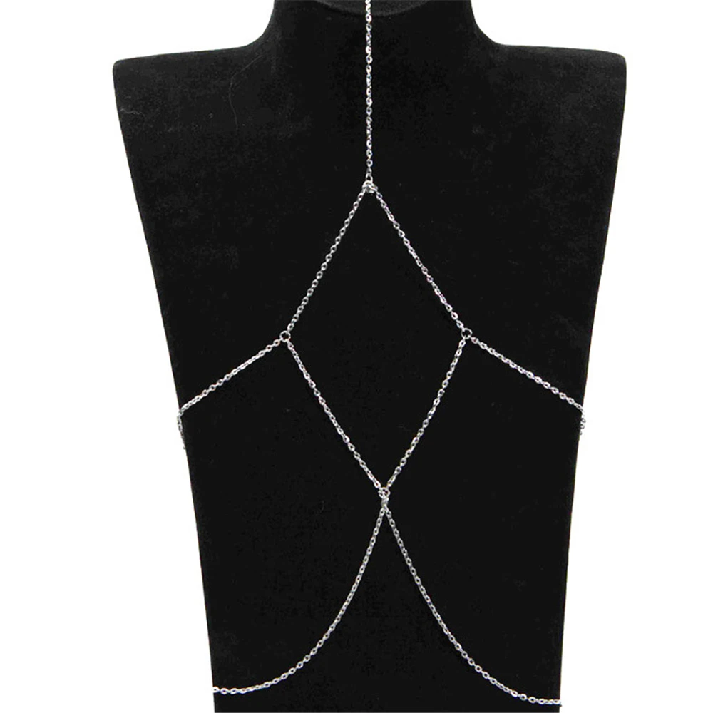

Loredana fashion women trend sexy nightclub metal body chain simple metal chain crystal thigh chain, for your custom