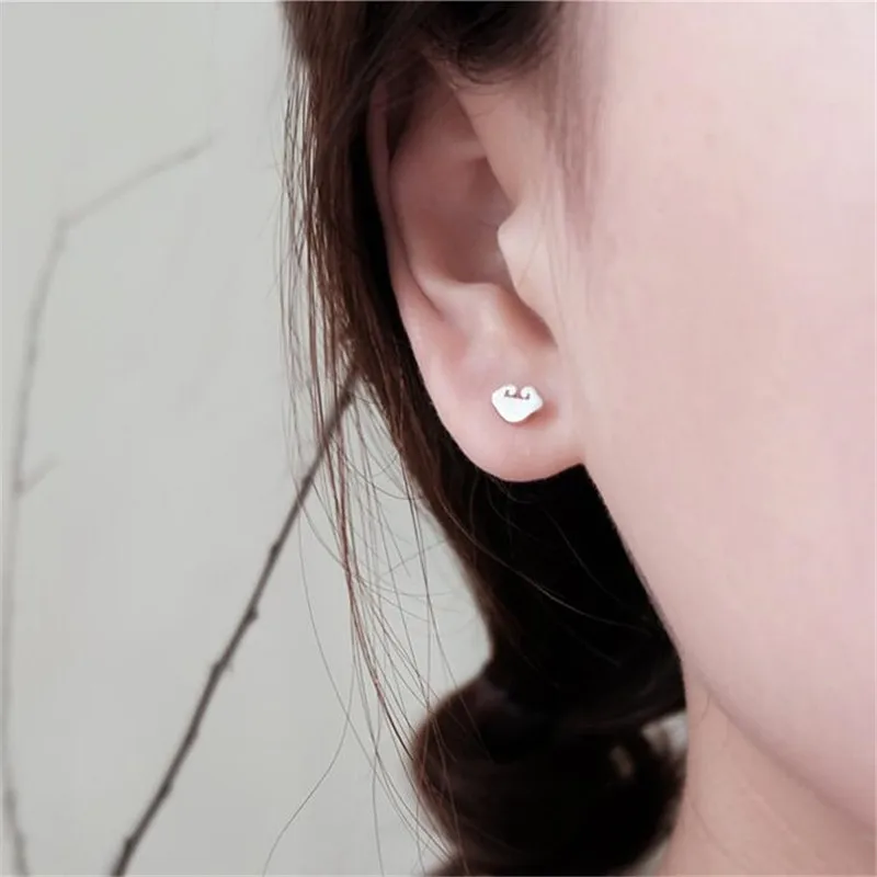 

Creative New Fashion Sweet 925 Sterling Silver Jewelry Cute Small Lock Female Exquisite Gift Beautiful Stud Earrings SE232