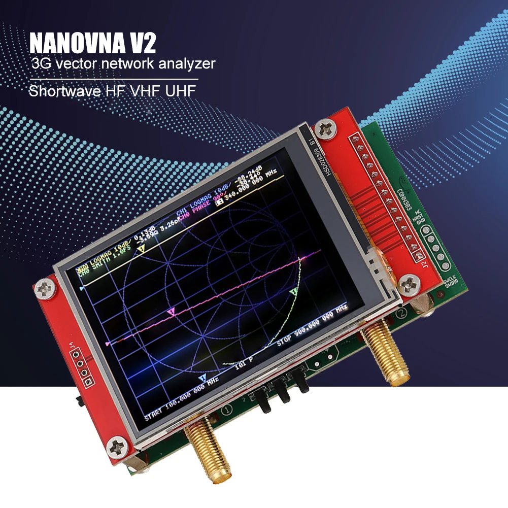 

Multi-functional 3G Vector Practical Network Analyzer HF VHF UHF Tester S-A-A-2 NanoVNA V2 Classic Antenna Analyzer