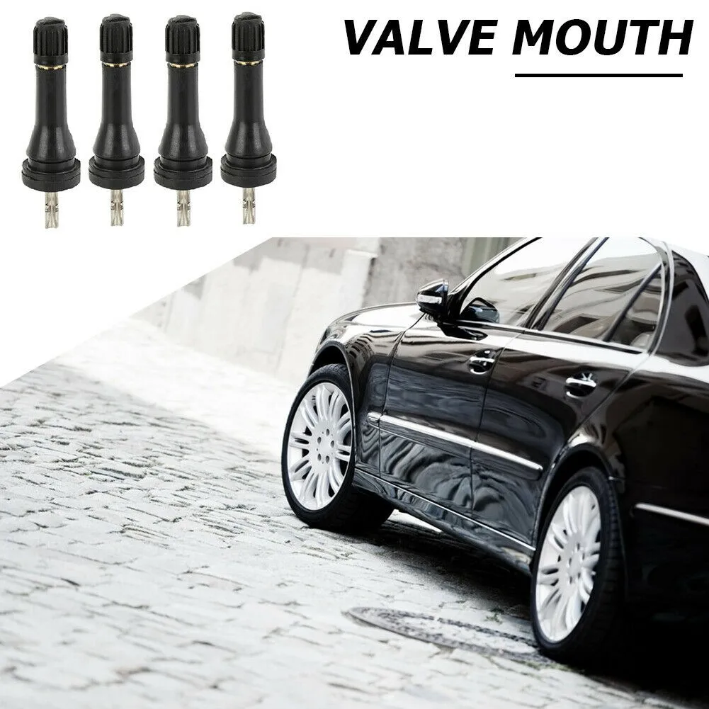 

4pcs Stainless Steel + Rubber TPMS Snap-in Rubber Valve Stem For Nissan Qashqai Sylphy Teana X-Trail N#S7