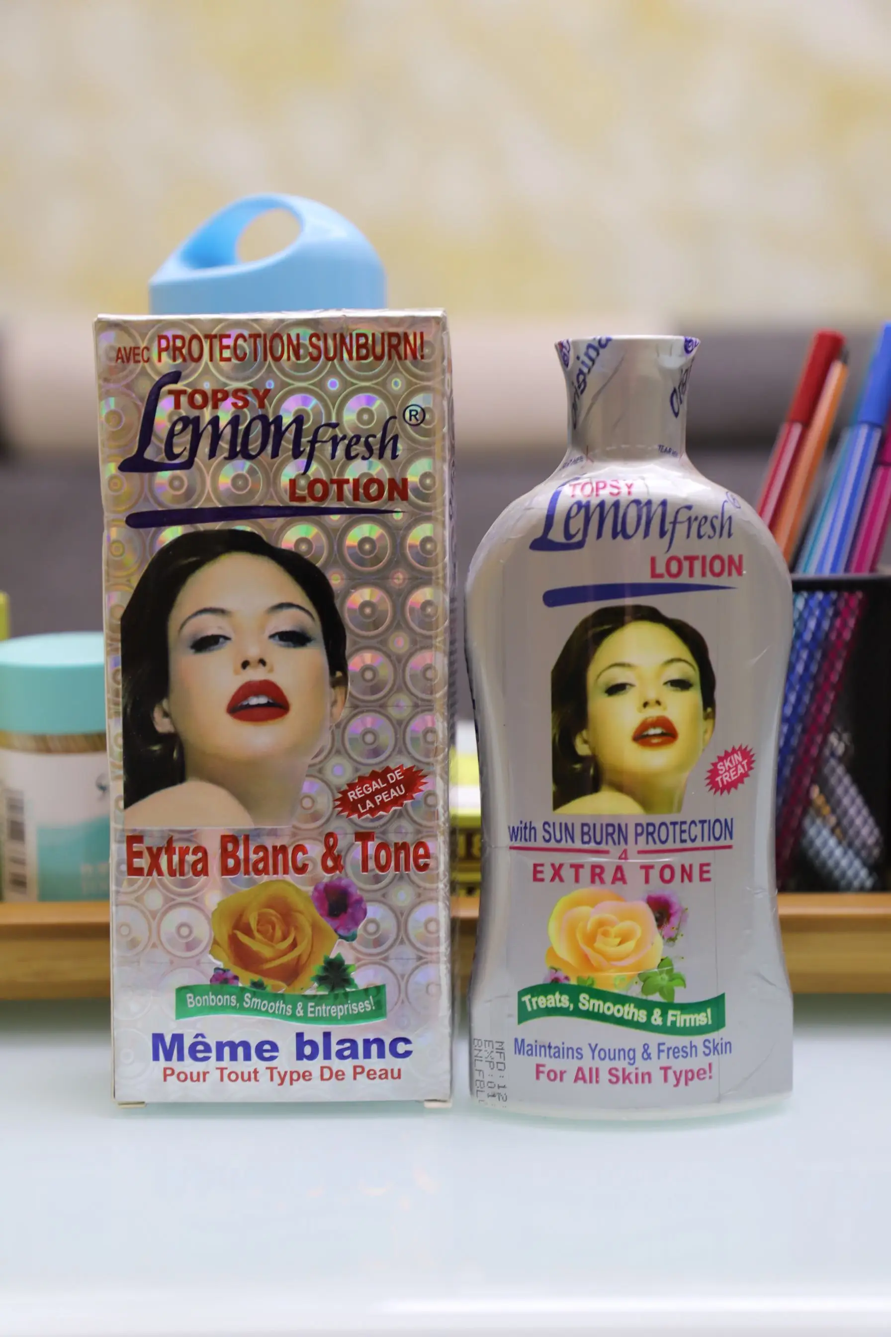 TOPSY лимонный Свежий лосьон | Экстра белый и тон 250 мл|pain reliever|pain backpain plaster