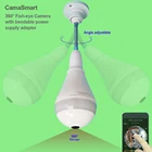 IP-камера панорамная, HD, 360 , со светодиодсветильник кой, ночное видение