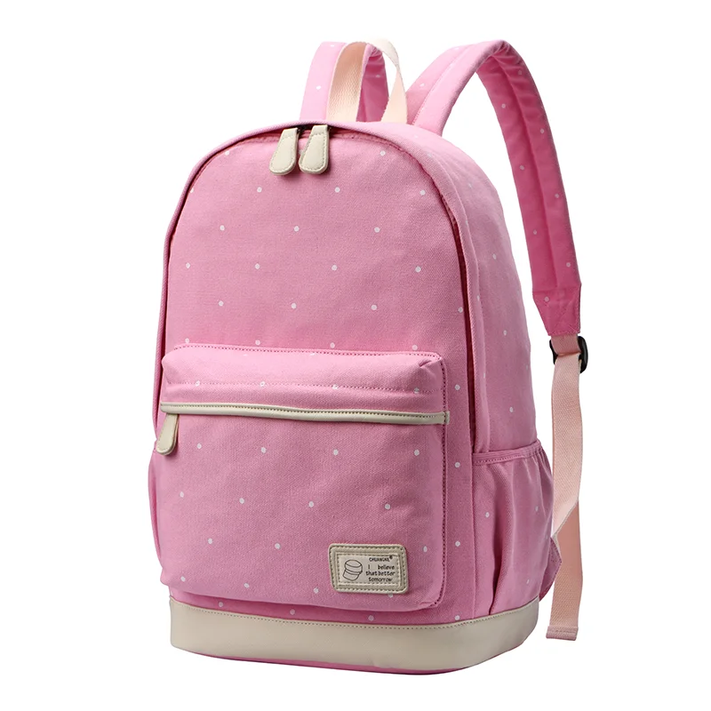 

New Korean Cute Girls Kids Canvas Book Bags Teenagers Student Schoolbags Women Laptop Travel Backpack