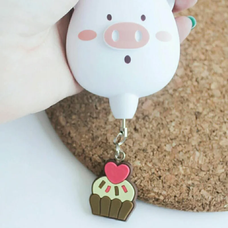 

ETE self defense supplies white and pink lovely personal security alarm 130dB anti-rob self-defense for women and kids