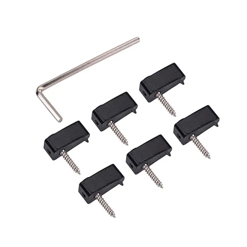 Тромоло мост 1 шт. треугольный металлический черный замок без головы гитарные