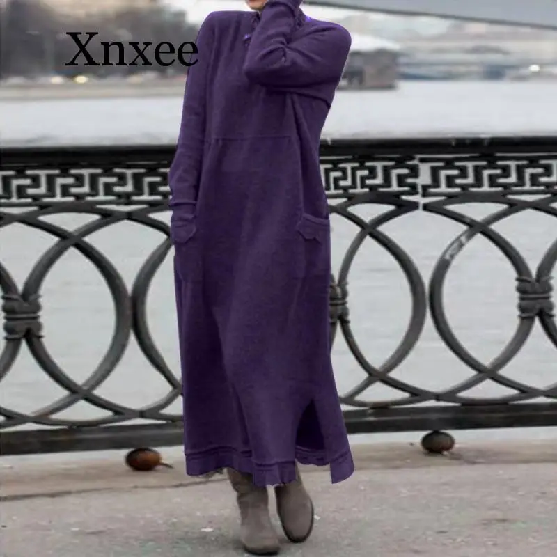 

Loose Fashion Women Long Sweatshirt Dress Autumn Long Sleeve Lace Patchwork Sundress Solid Vestido Robe Femme Winter Dresses