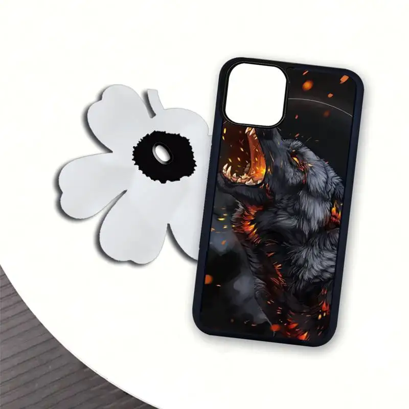 

cool Snow Wolf TPU PC phone cover case for iphone se 2020 6 6s 7 8 plus x xs max xr 11 12 pro max coque