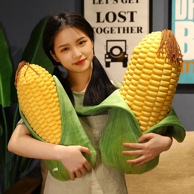 

New Simulation Corn Plush Pillow Cute Stuffed Plant Doll Soft Sofa Pillow Cushion Home Decoration Creative Birthday Gift