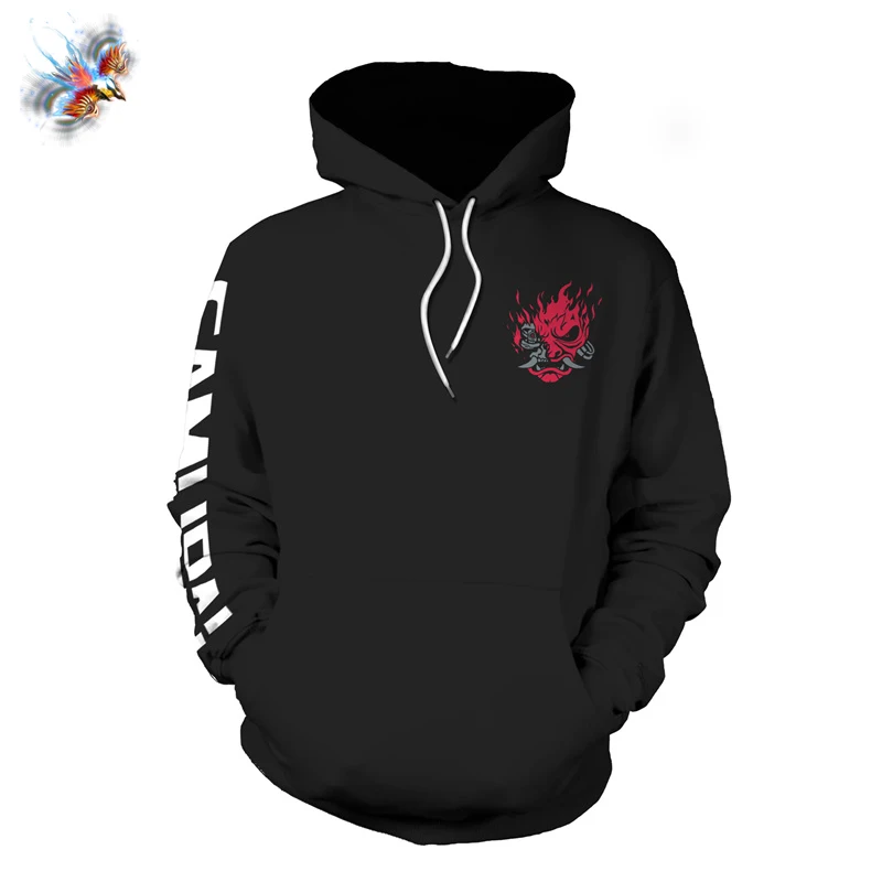 

New Game 3D Punk Style 2077 Personality Zipper Hoodie Casual Sports Pullover Hoodie Fashion Plus Size Spring and Autumn Models