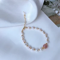 natural freshwater pearl original handmade bracelet bracelets on hand jewelry for women 2021 natural pearls gift to girlfriend