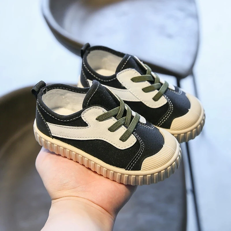 

Kids Sneakers 2021 Autumn Boys Little Girls Boys Fashion Canvas Casual Sports Running Trainers White Soft Sole Flats Baby Shoes