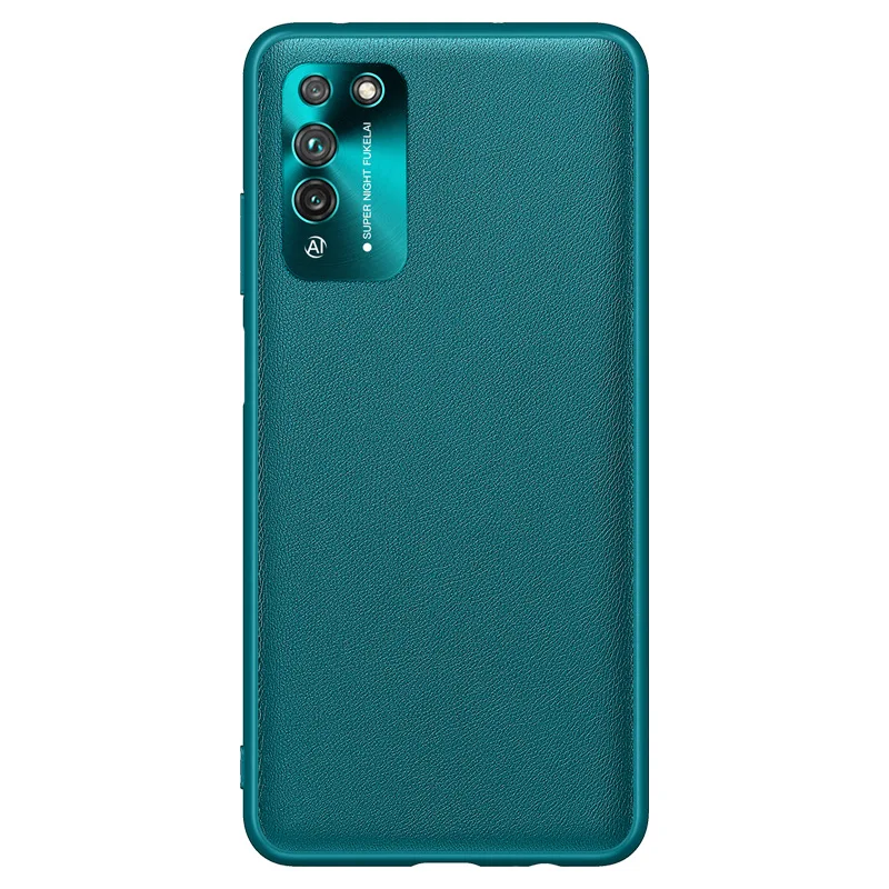 

Simple style For Huawei Honor X10 20S V30 P30 P40 All-inclusive anti-drop soft side plain leather shell