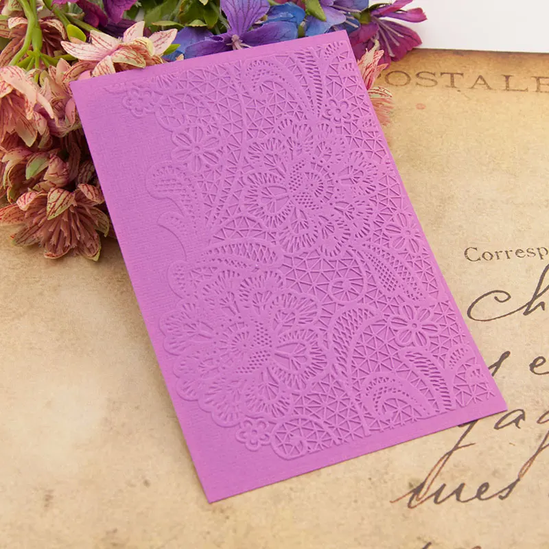 

HOT plastic lace flower template craft card making paper card album wedding decoration scrapbooking Embossing folders