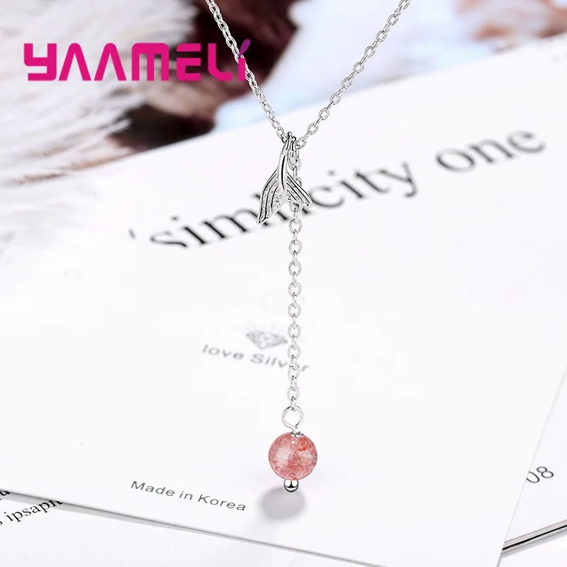 Женская цепочка из серебра 925 пробы с подвеской в виде хвоста | Украшения и