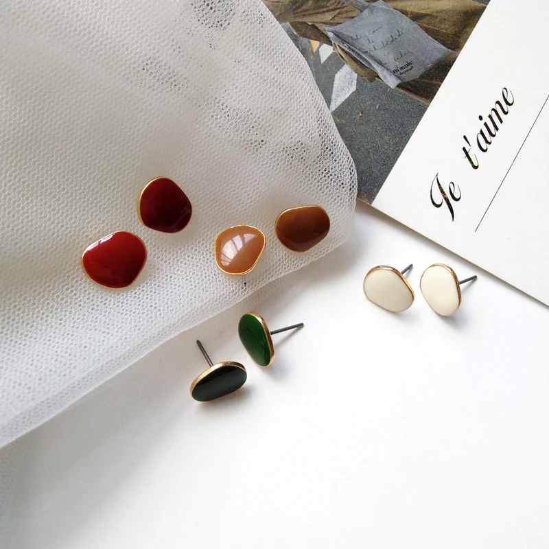 

Creative fashion contracted irregular geometrical earring popular drip earrings sell like hot cakes