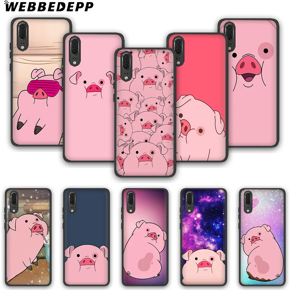 WEBBEDEPP Gravity Waterfall Pig Модный мягкий чехол для телефона Huawei P10 P20 P30 Lite Pro Y6 Y7 Prime 2018 Y9 2019 |