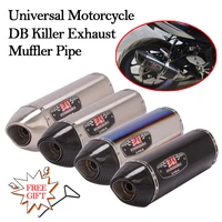 universal motorcycle yoshimura exhaust pipe for honda pcx125 r3 mt07 gsxr600 1000 moto modified db killer muffler tubo de escape