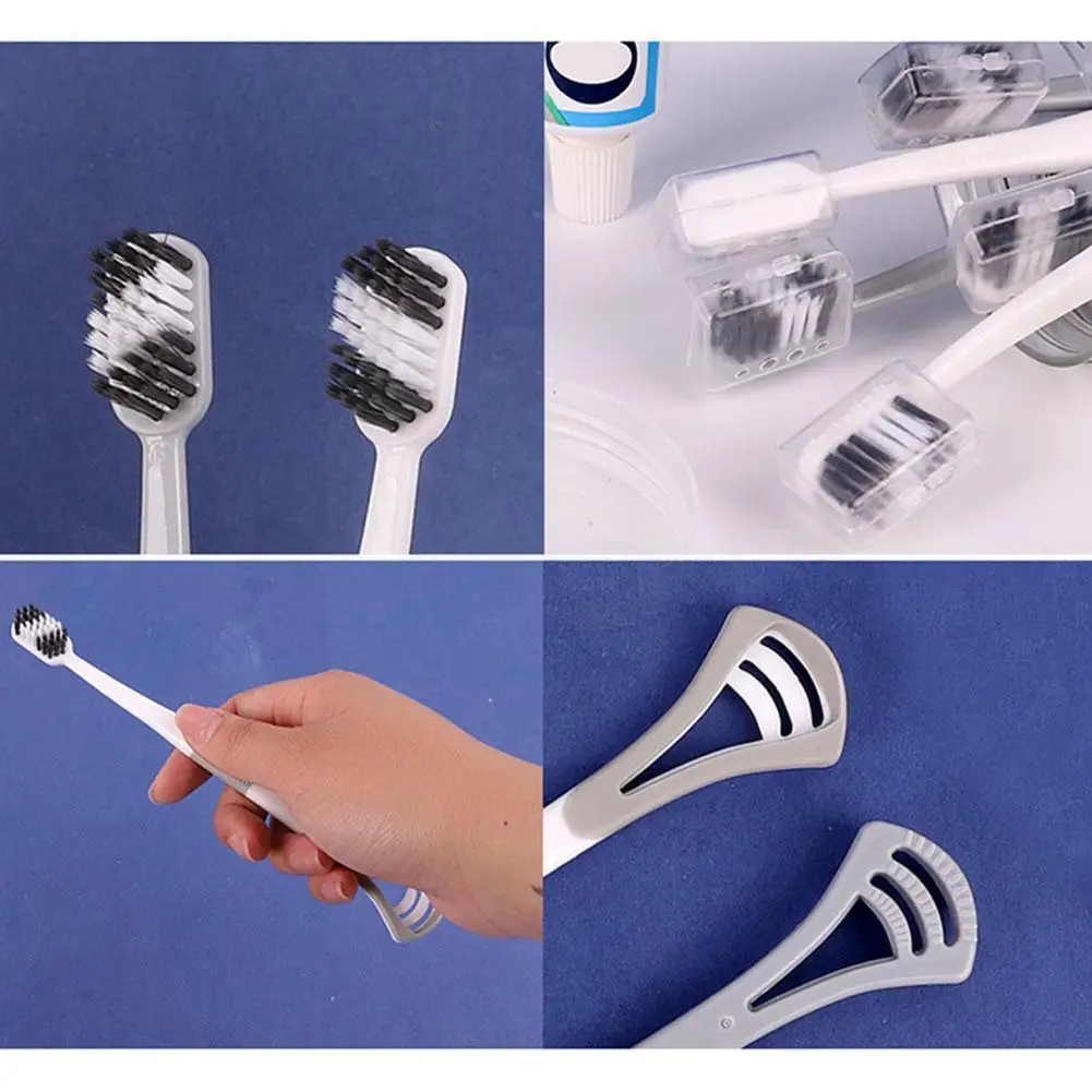 

8pcs Dual-purpose Toothbrush Tongue Scraper Soft Toothbrush Brush Care Teeth Set Tongue Brush Dental Breath Clea R5b6