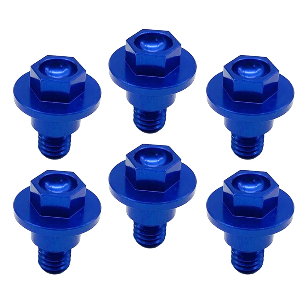 

6pcs Front Fork Guard Bolts Screw Fits for SX SXF EXC EXCF XC XCF Blue
