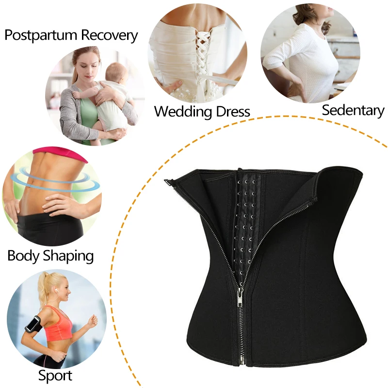 

Neoprene Sweat Waist Trainer Belt Body Shaper Abdominal Trimmer Corset Fat Burning Outdoor Sports Girdle Belly Control Shapewear