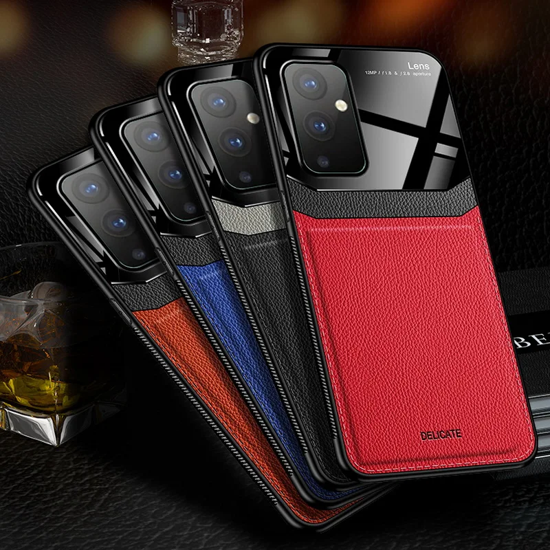 Чехол для телефона Oneplus 9 8T 8 Pro кожаный чехол роскошный гибридный акриловый тонкий