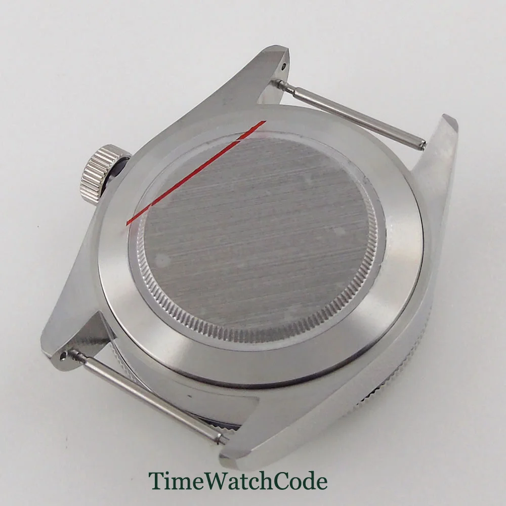 

41mm 10 ATM Watch Case Black/Bronze Plated Aluminum Bezel Fit For NH35 Miyota 8215 8205 ST1612 ETA 2836 DG 2813 Sapphire Glass