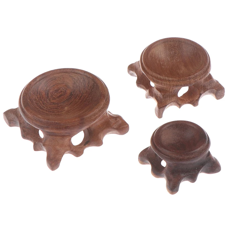 Прочный кислотный филиал Глобус камень хрустальный шар держатель Деревянный