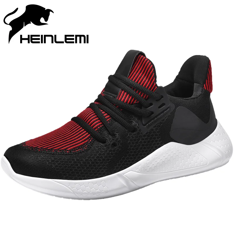 HEINLEMI/мужская повседневная обувь на шнуровке мужские кроссовки красного цвета