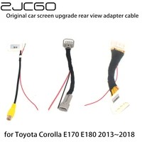 car rear view backup reverse camera adapter rca cable for toyota corolla e170 e180 20132018 original factory screen video input