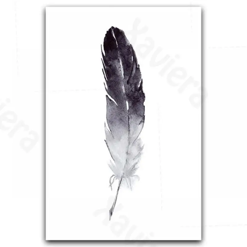 

Modern Black & White Decor Painting Dandelion Feather Poster Print Letter Love Canvas Painting Home Decor Living Room Wall Art