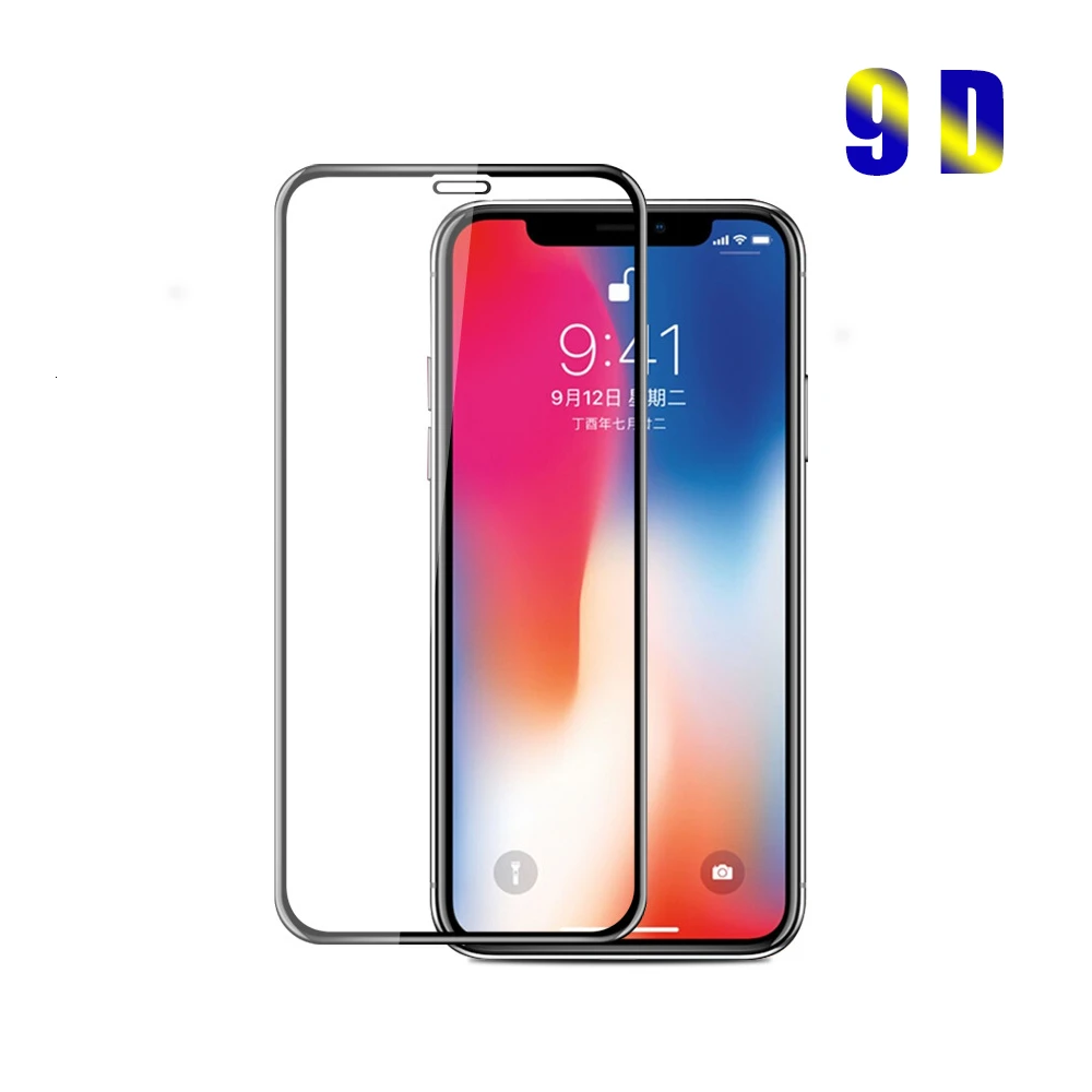 Защитное стекло 9H HD для iPhone протектор экрана из закаленного стекла X XS 11 Pro Max XR 7 8 5s