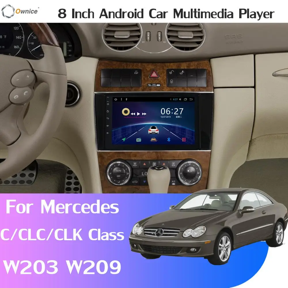 360° Панорамная камера автомобильный мультимедийный плеер Android 9.0 8Core 4+64G CarPlay DSP SPDIF GPS радио для Mercedes Benz W209 W203 W219 и т.д.