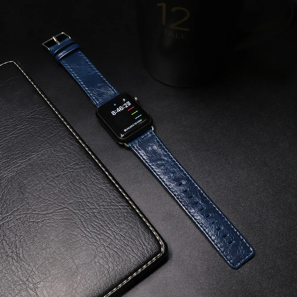 Винтажные кожаные ремешки для часов iwatch ремешок Apple Watch 42 мм 38 серия 1/2/3/4/5
