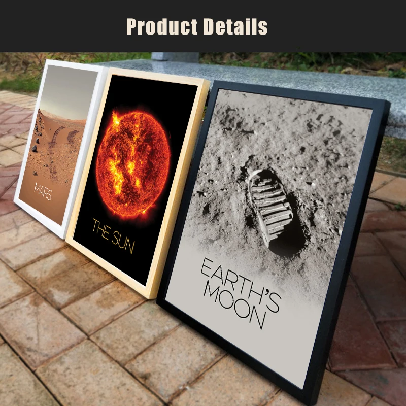 

Earth Saturn Space Poster Print Posters Wall Art Canvas Painting For Living Work Room Solar System Nordic Poster Print Decor