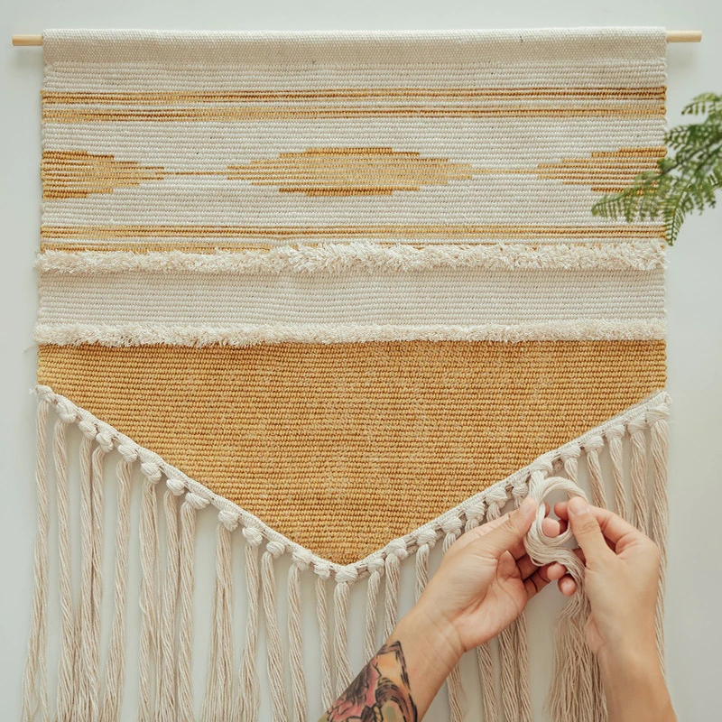 Макраме тканый настенный богемный шикарный Декор для комнаты | Дом и сад