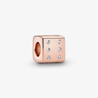 100 925 sterling silver birthday jewelry diy gift trendy inlaid brick pink string decorat charm fit original pandora bracelets