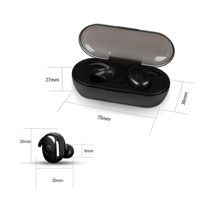 Foxnovo мини беспроводные Bluetooth 5 0 наушники вкладыши спортивные водонепроницаемые