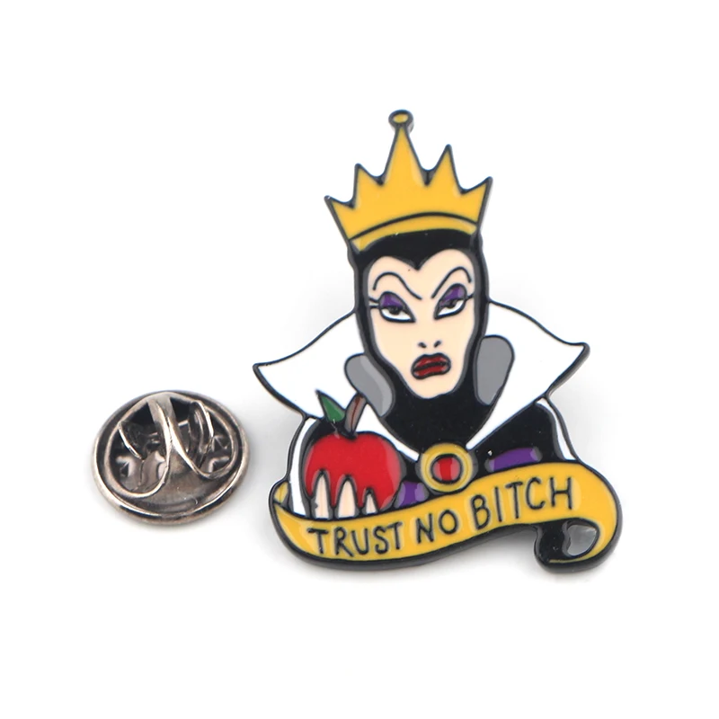 Эмалированные булавки LB2090 от злого королевы броши в виде яблока значки на лацкан